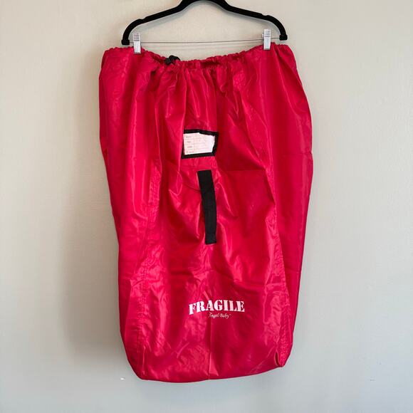 Angel Baby Car Seat Air Travel Bag Red Fragile Carseat Bag Airplane Gate Check - Picture 3 of 10
